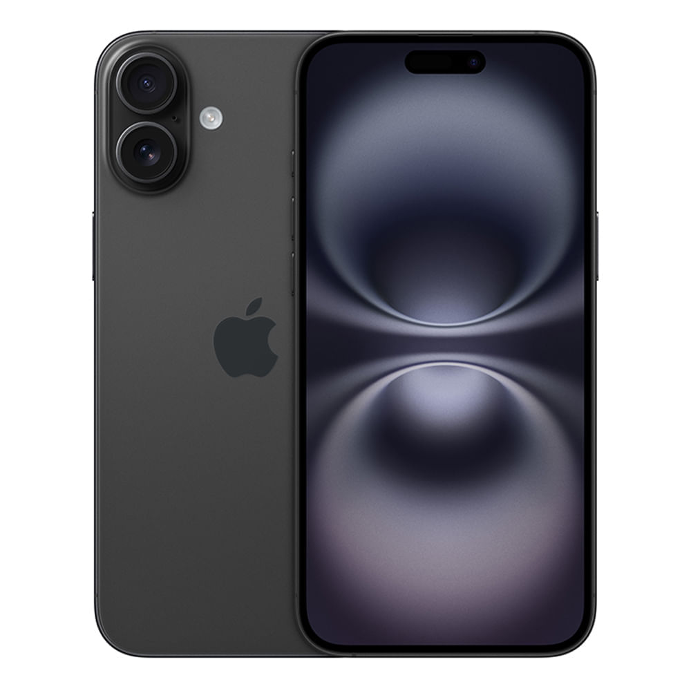 iPhone 16 Plus eSIM 5G 128GB, 8GB RAM, cámara principal 48MP + 12MP, frontal 12MP, 6.7", negro
