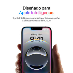 iPhone 16e 5G 128GB, 8GB RAM, cámara principal 48MP, frontal 12MP, 6.1", negro
