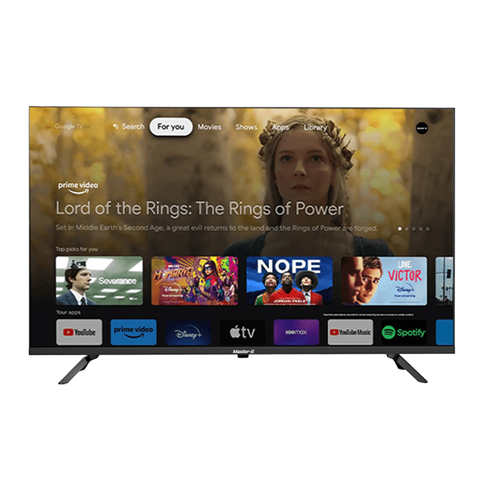 Smart Tv LED Master-G 32", HD, Google TV, bluetooth, negro - MGG32HFK