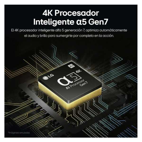 Smart TV LG 4K 50" LED, Ultra HD, sistema WebOS integrado, 50UT7300PSA 2024