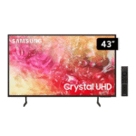 Smart TV Samsung 4K 43" Crystal, Ultra HD, sistema Tizen integrado, UN43DU7000GXPE