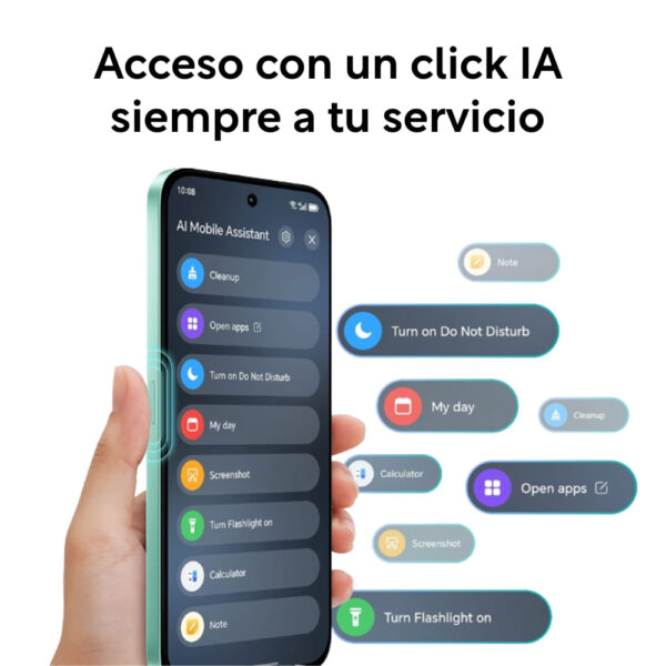 Celular Honor X6C 4G 256GB, 8GB RAM, cámara principal 50MP, frontal 5MP, 6.61", verde
