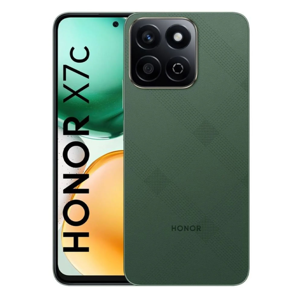 Celular Honor X7c 4G 256GB, 8GB RAM, cámara principal 108MP + 2MP, frontal 8MP, verde