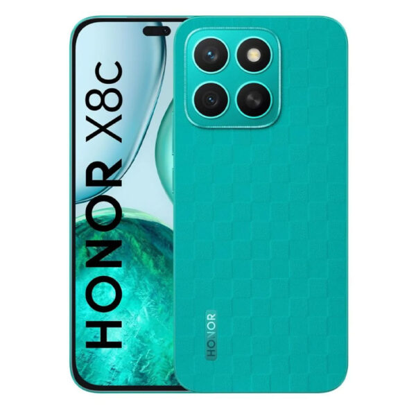 Celular Honor X8c 4G 256GB, 8GB RAM, cámara principal 108MP + 5MP, frontal 50MP, 6.7", verde