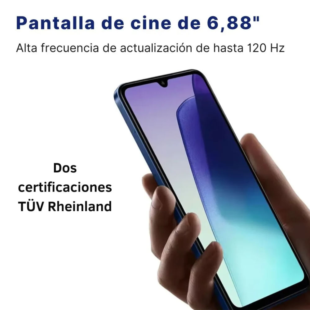 Celular Redmi 14C PJ 128GB, 4GB RAM, cámara principal 50MP, frontal 13MP, 6.88", negro medianoche