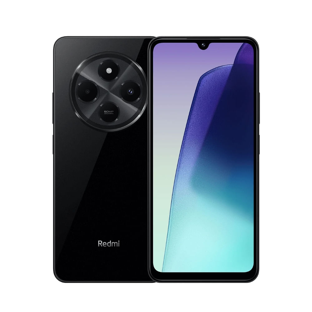 Celular Redmi 14C PJ 128GB, 4GB RAM, cámara principal 50MP, frontal 13MP, 6.88", negro medianoche