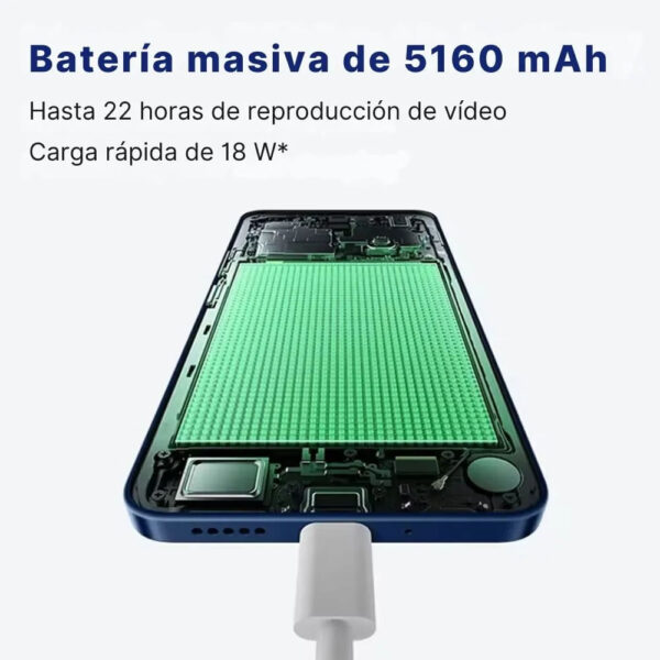 Celular Redmi 14C PJ 128GB, 4GB RAM, cámara principal 50MP, frontal 13MP, 6.88", verde salvia