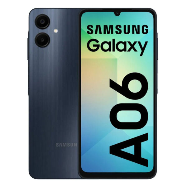 Celular Samsung Galaxy A06 4G 128GB, 4GB RAM, cámara principal 50MP + 2MP, frontal 8MP, 6.7", negro