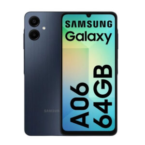 Celular Samsung Galaxy A06 4G 64GB, 4GB RAM, cámara principal 50MP + 2MP, frontal 8MP, 6.7", negro