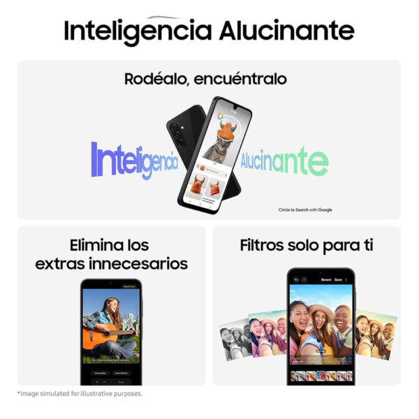 Celular Samsung Galaxy A26 5G 256GB, 8GB RAM, cámara principal 50MP, frontal 13MP, 6.7", verde