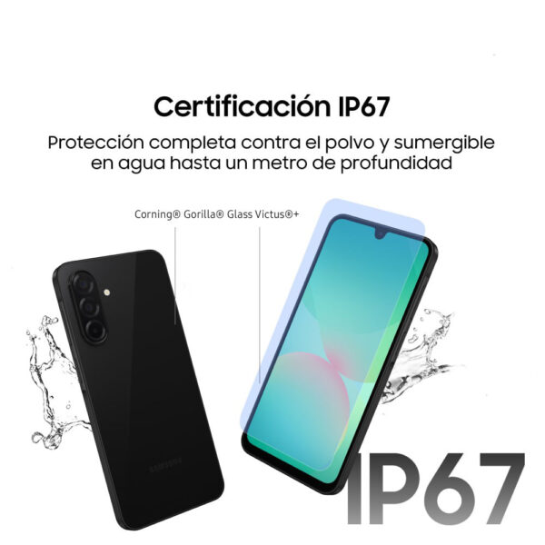 Celular Samsung Galaxy A26 5G 256GB, 8GB RAM, cámara principal 50MP, frontal 13MP, 6.7", verde