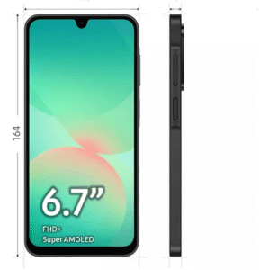 Celular Samsung Galaxy A26 5G Dual SIM, 128GB, 6GB RAM, cámara 50+8+2MP, frontal 13MP, negro