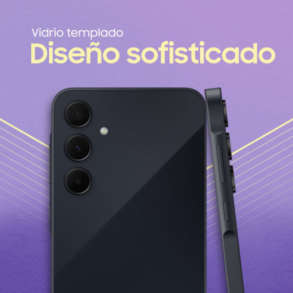 Celular Samsung Galaxy A35 5G 256GB, 8GB RAM, cámara principal 50MP + 8MP + 5MP, frontal 13MP, 6.6", negro