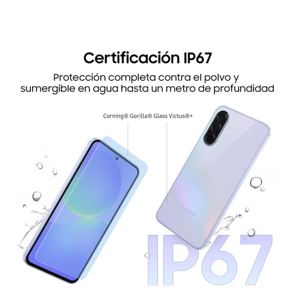 Celular Samsung Galaxy A36 5G 128GB, 6GB RAM, cámara principal 50MP + 8MP + 5MP, frontal 12MP, 6.7", lavanda