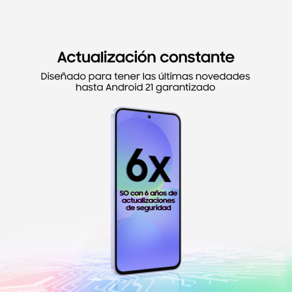 Celular Samsung Galaxy A36 5G 128GB, 6GB RAM, cámara principal 50MP + 8MP + 5MP, frontal 12MP, 6.7", lavanda