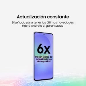 Celular Samsung Galaxy A36 5G 256GB, 6GB RAM, cámara principal 50MP+8MP +5MP, frontal 12 MP, 6.7", blanco