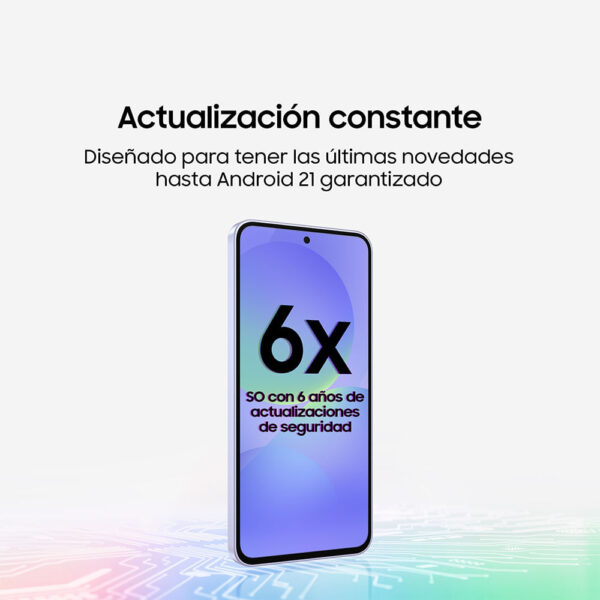 Celular Samsung Galaxy A36 5G 256GB, 6GB RAM, cámara principal 50MP+8MP +5MP, frontal 12 MP, 6.7", blanco
