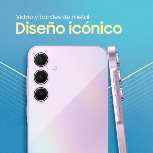 Celular Samsung Galaxy A55 5G 256GB, 8GB RAM, cámara principal 50MP + 12MP + 5MP, frontal 32MP, 6.6", azul