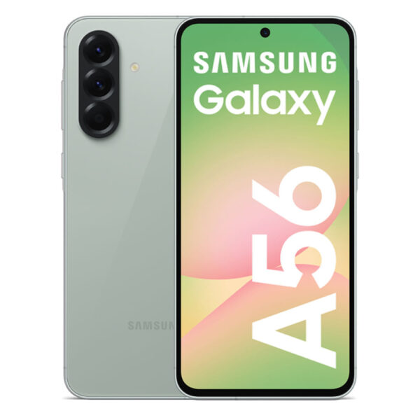 Celular Samsung Galaxy A56 5G 256GB, 12GB RAM, cámara principal 50MP+12MP+5MP, frontal 12MP, 6.7", olive
