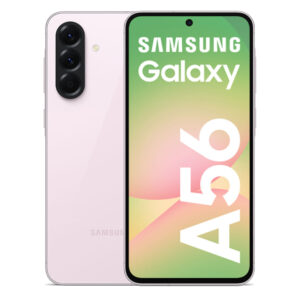 Celular Samsung Galaxy A56 5G 256GB, 12GB RAM, cámara principal 50MP+12MP+5MP, frontal 12MP, rosado