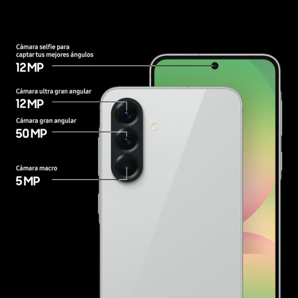 Celular Samsung Galaxy A56 5G 256GB, 8GB RAM, cámara principal 50MP + 12MP + 5MP, frontal 12MP, 6.7", rosado