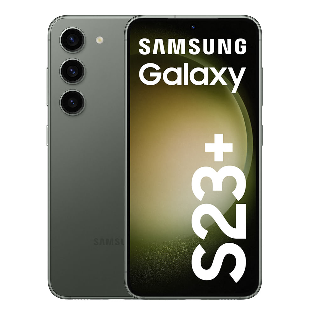 Celular Samsung Galaxy S23 Plus 5G 512GB, 8GB RAM, cámara principal 50MP + 10MP + 12MP, frontal 12MP, 6.6", verde