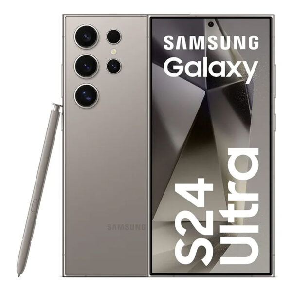 Celular Samsung Galaxy S24 Ultra 5G, 12GB RAM, 1TB, cámara principal 200MP+50MP+12MP+10MP, frontal 12MP, 6.8", gris titanio