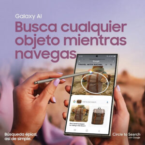 Celular Samsung Galaxy S24 Ultra 5G 256GB, 12GB RAM, cámara principal 200MP + 50MP + 10MP + 12MP, frontal 12MP, 6.8", gris