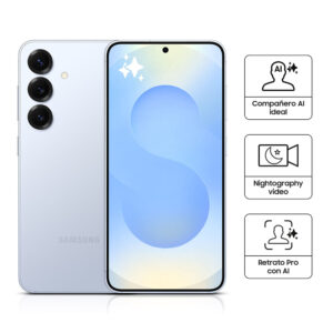 Celular Samsung Galaxy S25 5G 128GB, 12GB RAM, cámara principal 50MP + 10MP + 12MP, frontal 12MP, 6.2'', azul claro