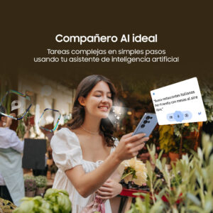 Celular Samsung Galaxy S25 Plus 5G 256GB, 12GB RAM, cámara principal 50MP + 10MP + 12MP, frontal 12MP, 6.7'', azul claro