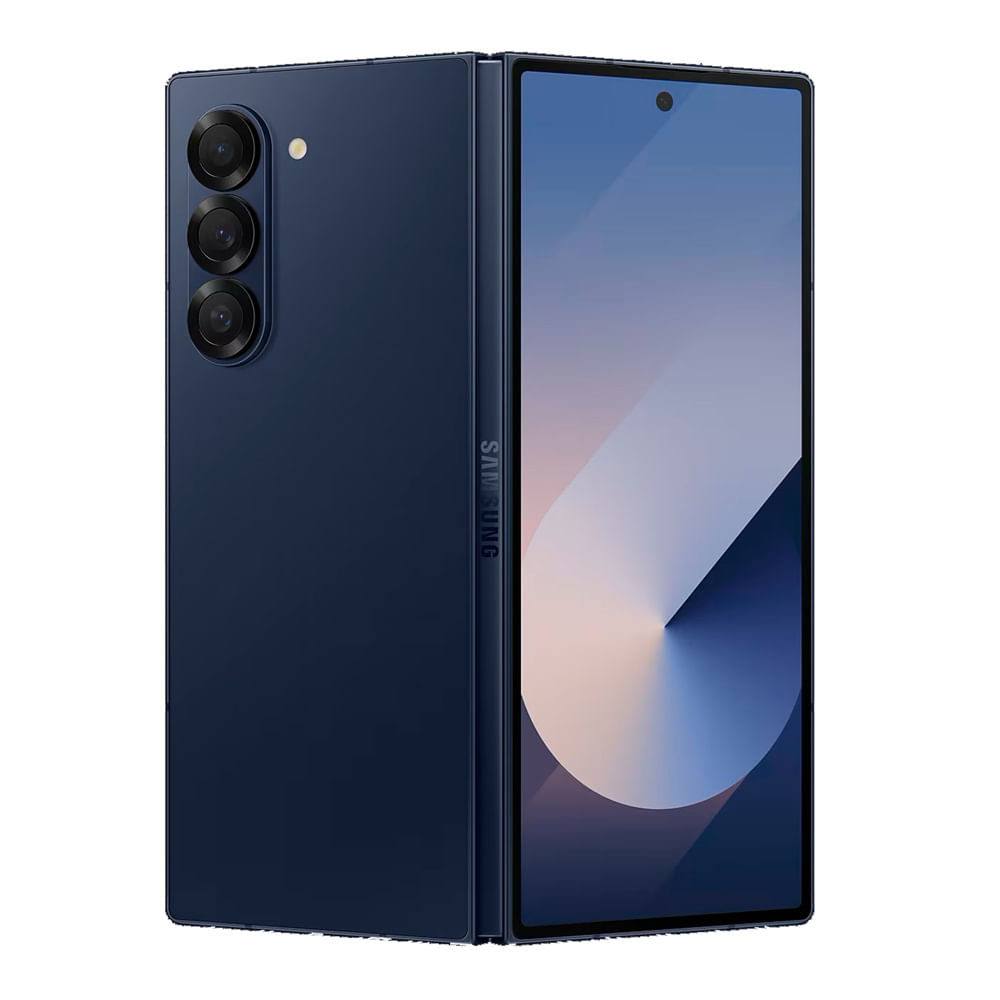 Celular Samsung Z Fold 6 5G 512GB, 12GB RAM, cámara principal 50MP + 10MP + 12MP, frontal 4MP, 7.6", navy