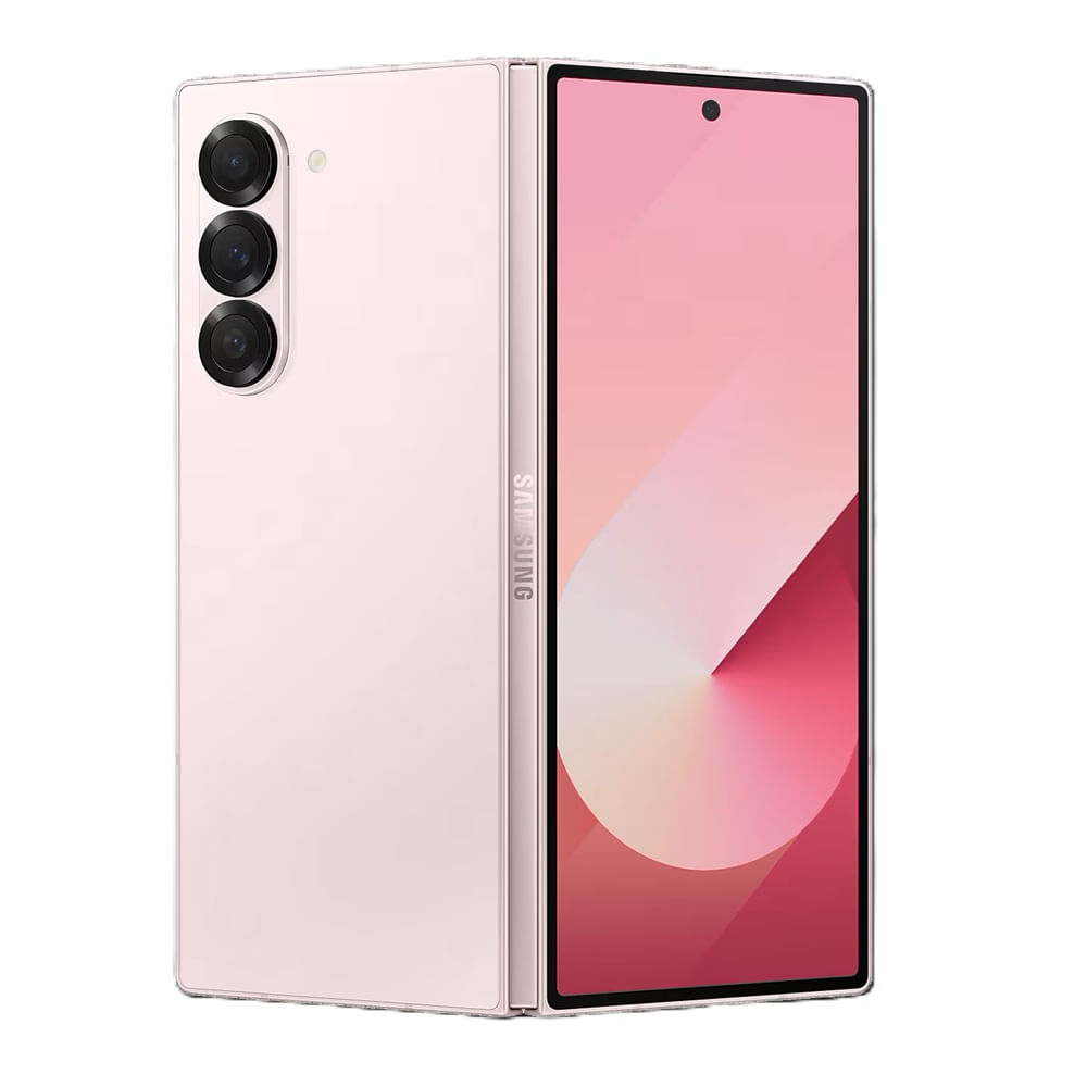 Celular Samsung Z Fold 6 5G 512GB, 12GB RAM, cámara principal 50MP + 10MP + 12MP, frontal 4MP, 7.6", pink gold