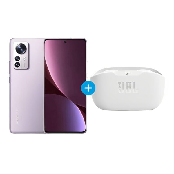 Celular Xiaomi 12 4G 256GB, 12GB RAM, cámara principal 50MP+13MP+5MP, frontal 32MPx, 6.28" + audífonos true Wireless JBL