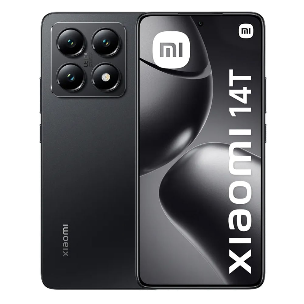 Celular Xiaomi 14T 512GB, 12GB RAM, cámara principal 50MP + 50MP + 12MP, frontal 32MP, 6.67'', negro