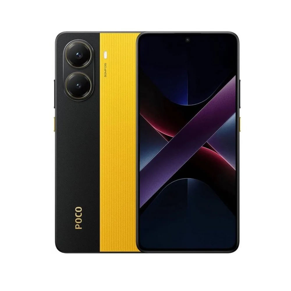 Celular Xiaomi Poco X7 PRO 5G 6.67", 512GB, 12GB RAM, cámara principal 50MP + 8MP, cámara frontal 20MP, amarillo