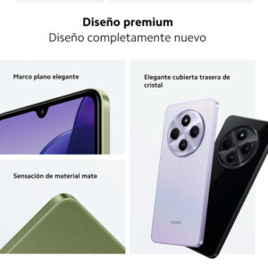 Celular Xiaomi Redmi 14C 4G 256GB, 8GB RAM, cámara principal 50MP+50MP+2MP, frontal 13MP, 6.88", verde