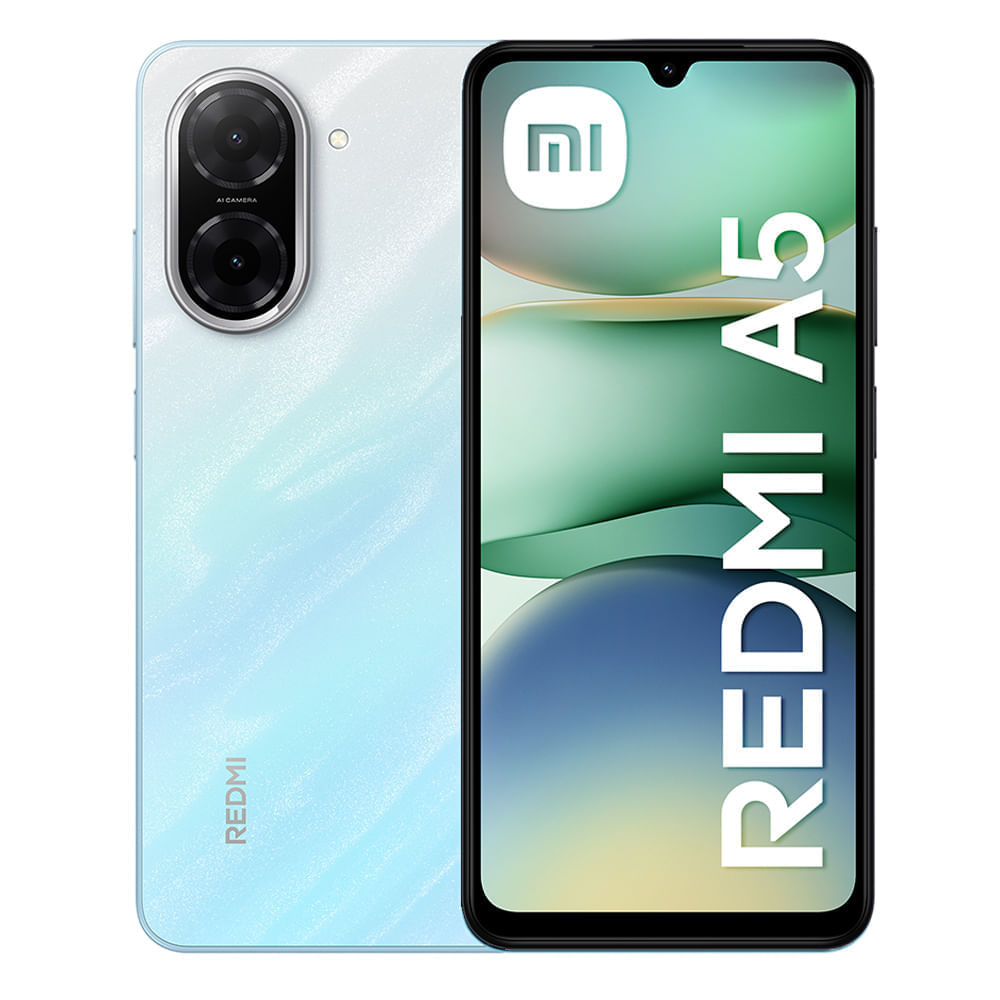 Celular Xiaomi Redmi A5 4G 64GB, 3GB RAM, cámara principal 32MP, cámara frontal 8MP, 6.88", azul