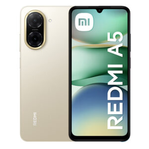 Celular Xiaomi Redmi A5 4G 64GB, 3GB RAM, cámara principal 32MP, cámara frontal 8MP, 6.88", dorado