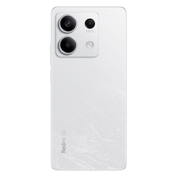 Celular Xiaomi Redmi Note 13 5G 256GB, 8GB RAM, cámara principal 108MP + 8MP + 2MP, frontal 16MP, 6.67", blanco