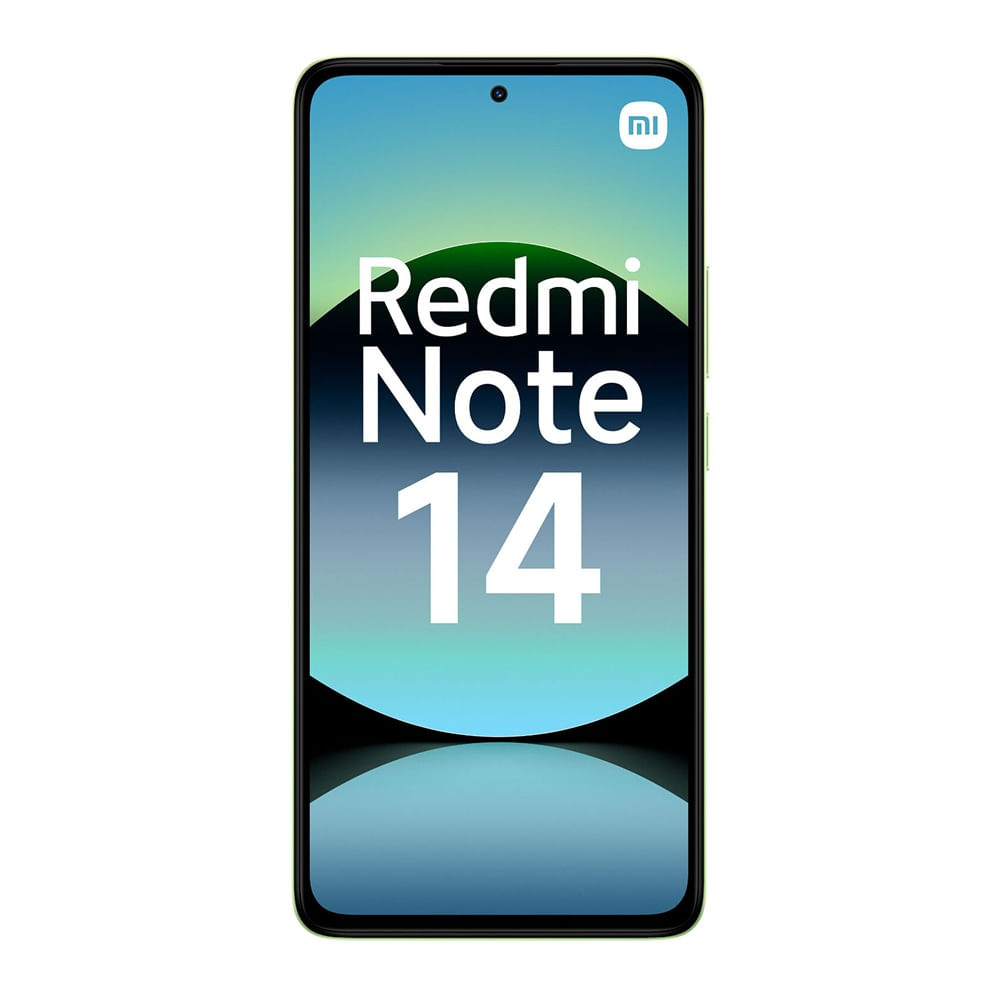 Celular Xiaomi Redmi Note 14 4G 128GB, 6GB RAM, cámara principal 108MP+2MP +2MP, frontal 20MP, 6.67", verde