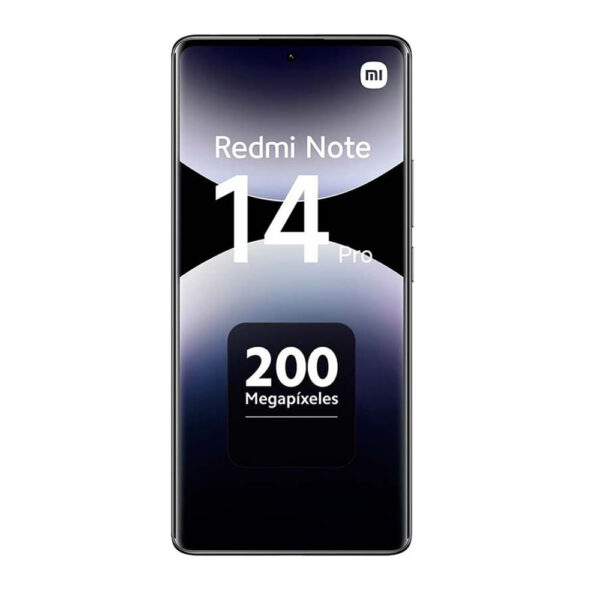 Celular Xiaomi Redmi Note 14 Pro 256GB, 8GB RAM, cámara principal 200MP + 8MP + 2MP, frontal 32MP, 6.67", negro
