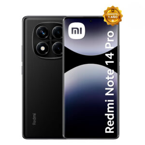 Celular Xiaomi Redmi Note 14 Pro 4G 256GB, 8GB ram, cámara principal 200MP, cámara frontal 32MP, 6.67", negro