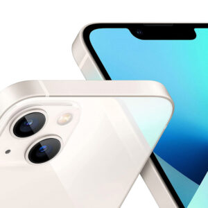 iPhone 13 128GB, 4GB RAM, cámara principal 12MP + 12MP, frontal 12MP, 6.1", blanco