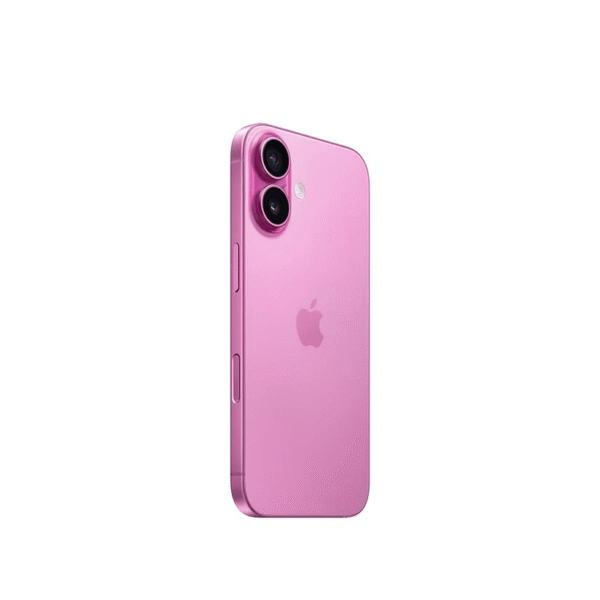 iPhone 16 5G 128GB, 8GB RAM, cámara principal 48MP + 12MP, frontal 12MP, 6.1”, rosado TG