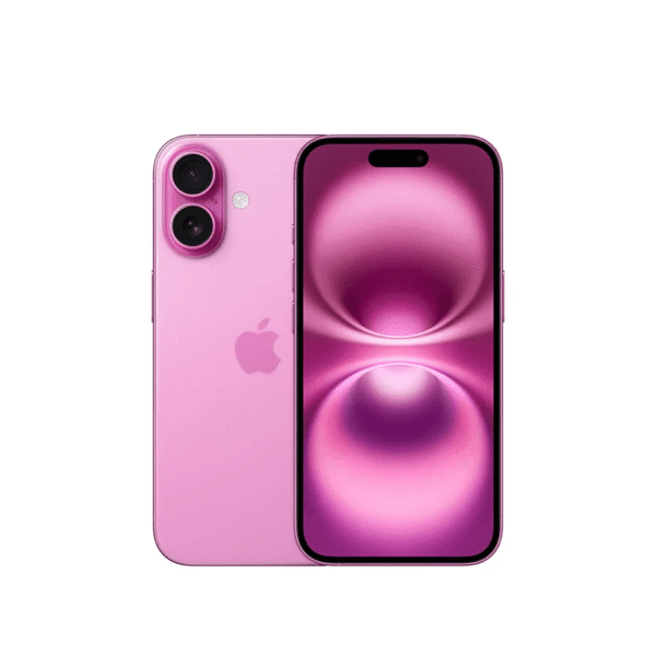 iPhone 16 5G 128GB, 8GB RAM, cámara principal 48MP + 12MP, frontal 12MP, 6.1”, rosado TG