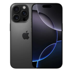 iPhone 16 Pro c/CHIP 5G 256GB, 8GB RAM, cámara principal 48MP + 48MP + 12MP, frontal 12MP, 6.3", Black-Titanium